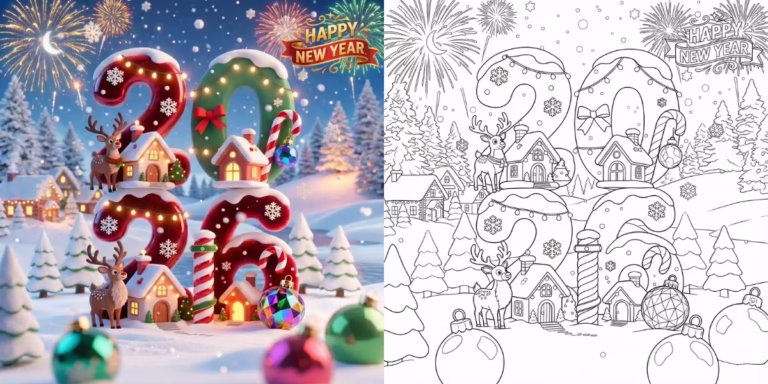 New year Coloring Pages