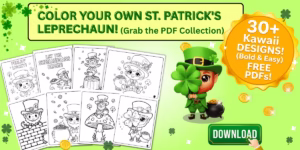 leprechaun coloring page