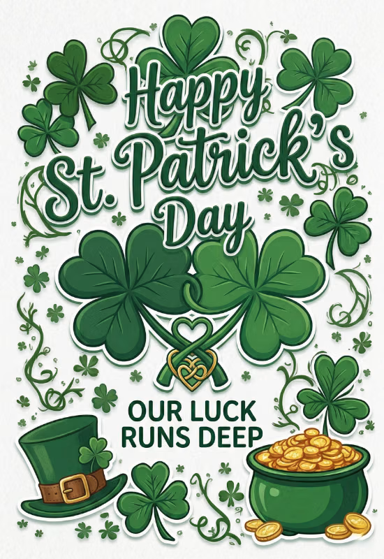 Home 14 st patric poster colored